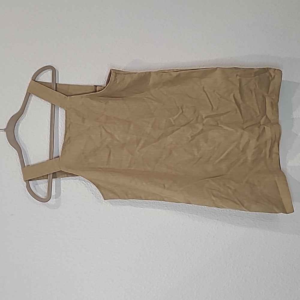 Rusty linen jumper size large tan